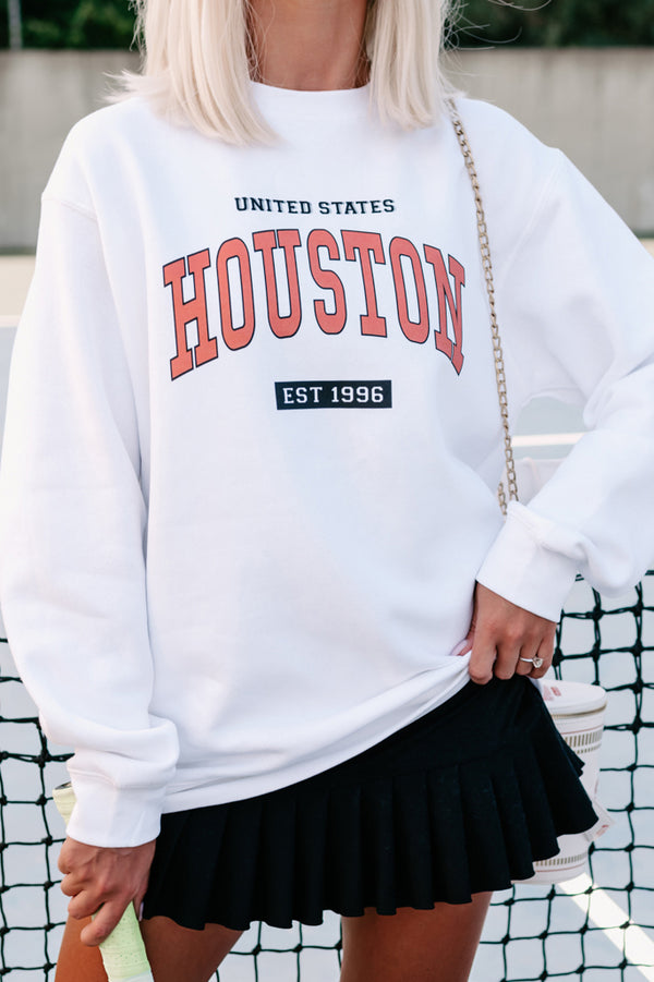 "Houston" Graphic - Multiple Shirt Options (White) - Print On Demand - NanaMacs