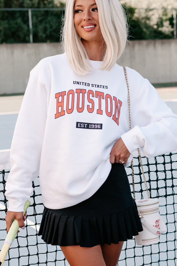 "Houston" Graphic - Multiple Shirt Options (White) - Print On Demand - NanaMacs