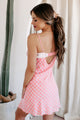 "Pretty In Plaid" Plaid Mini Dress (Pink) - NanaMacs