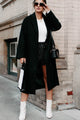 Braving The Cold Belted Trench Coat (Black) - NanaMacs