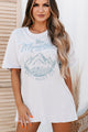 "The Mountains Are Calling And I Must Go" Graphic Top (Silver) - NanaMacs