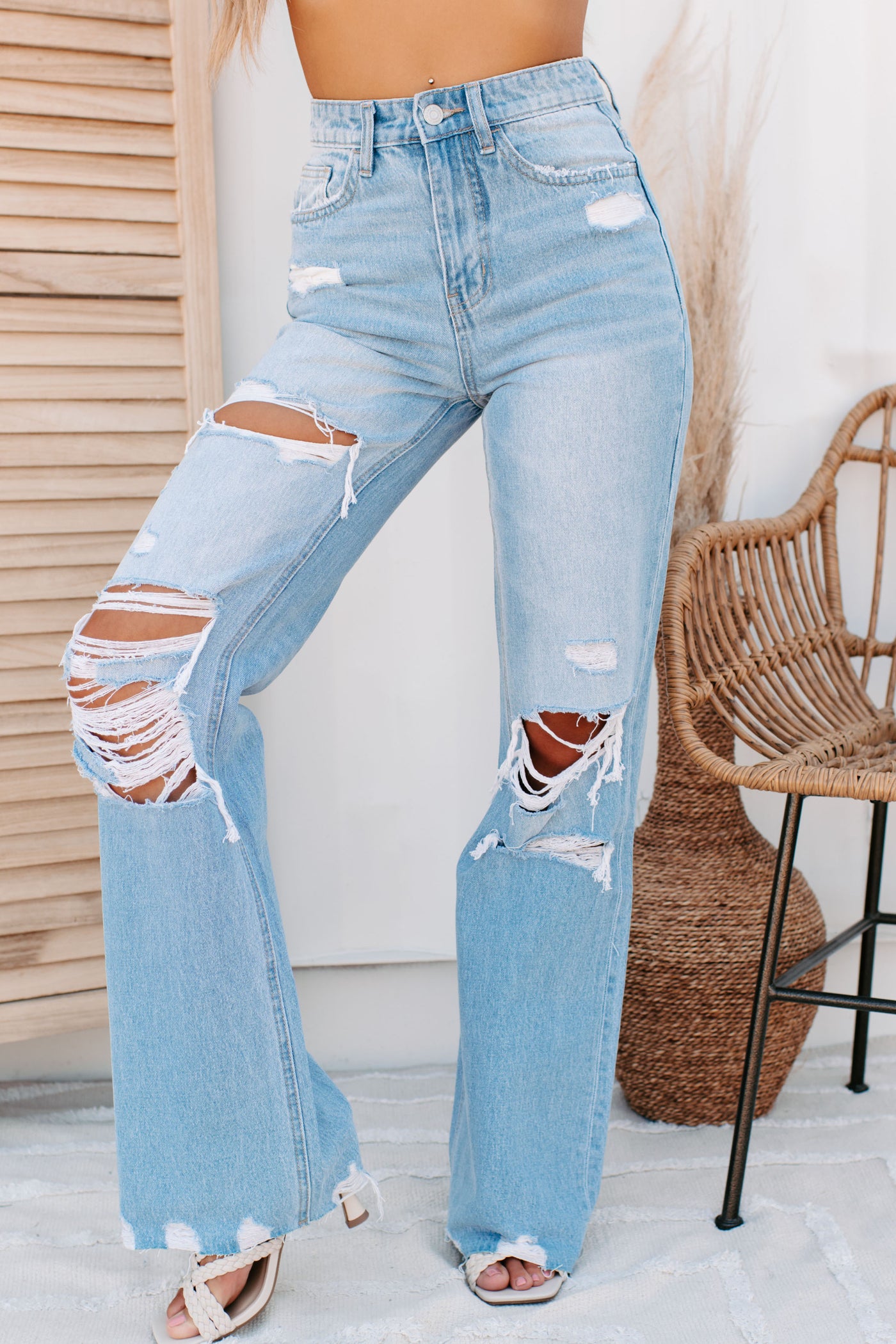 Hotter Than That Flying Monkey High Rise 90s Vintage Flare Jeans