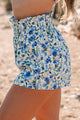 Sunday Afternoon Floral Paperbag Waist Shorts (Blue Multi) - NanaMacs