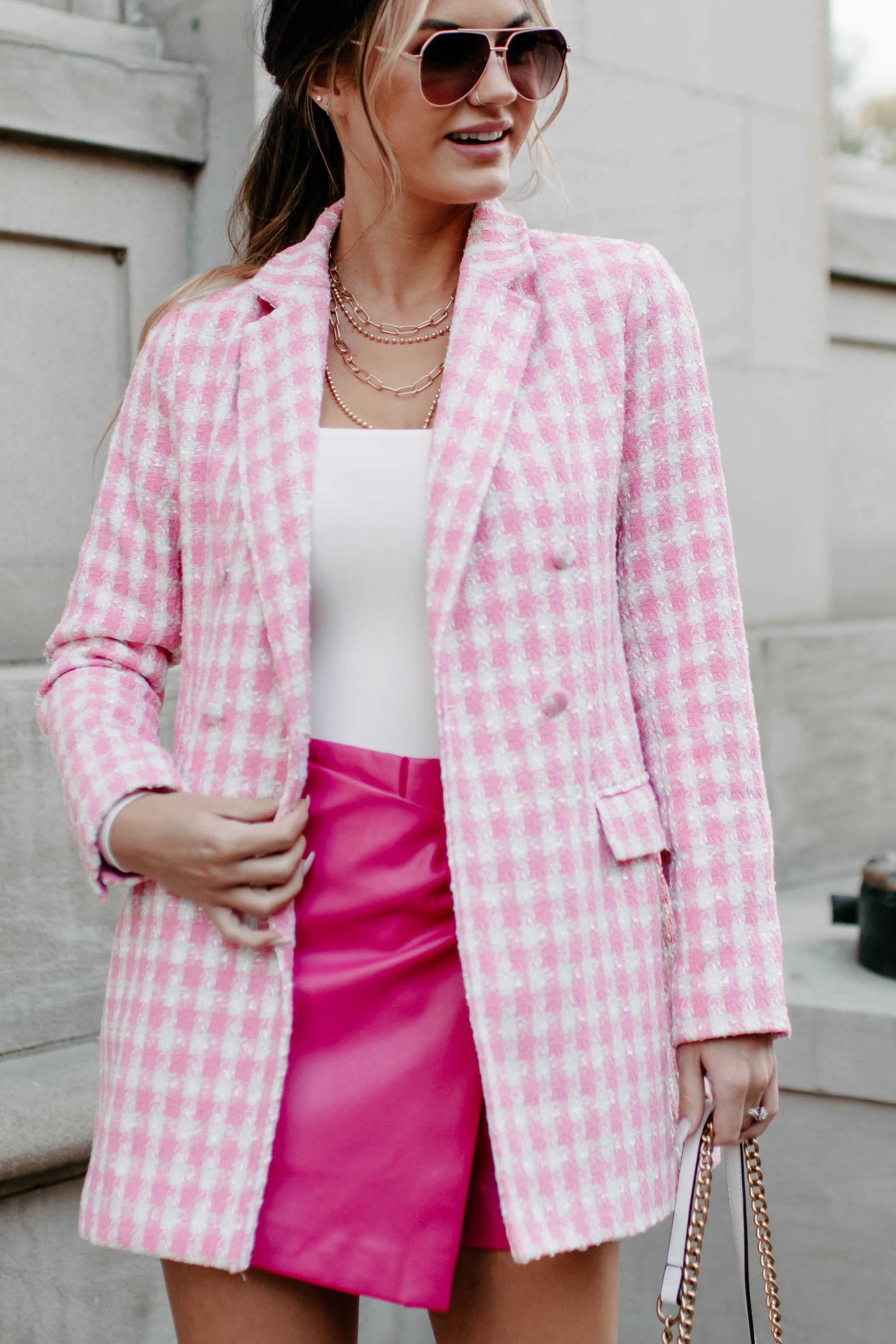 It's Called Fashion Babe Blazer (Pink) - NanaMacs