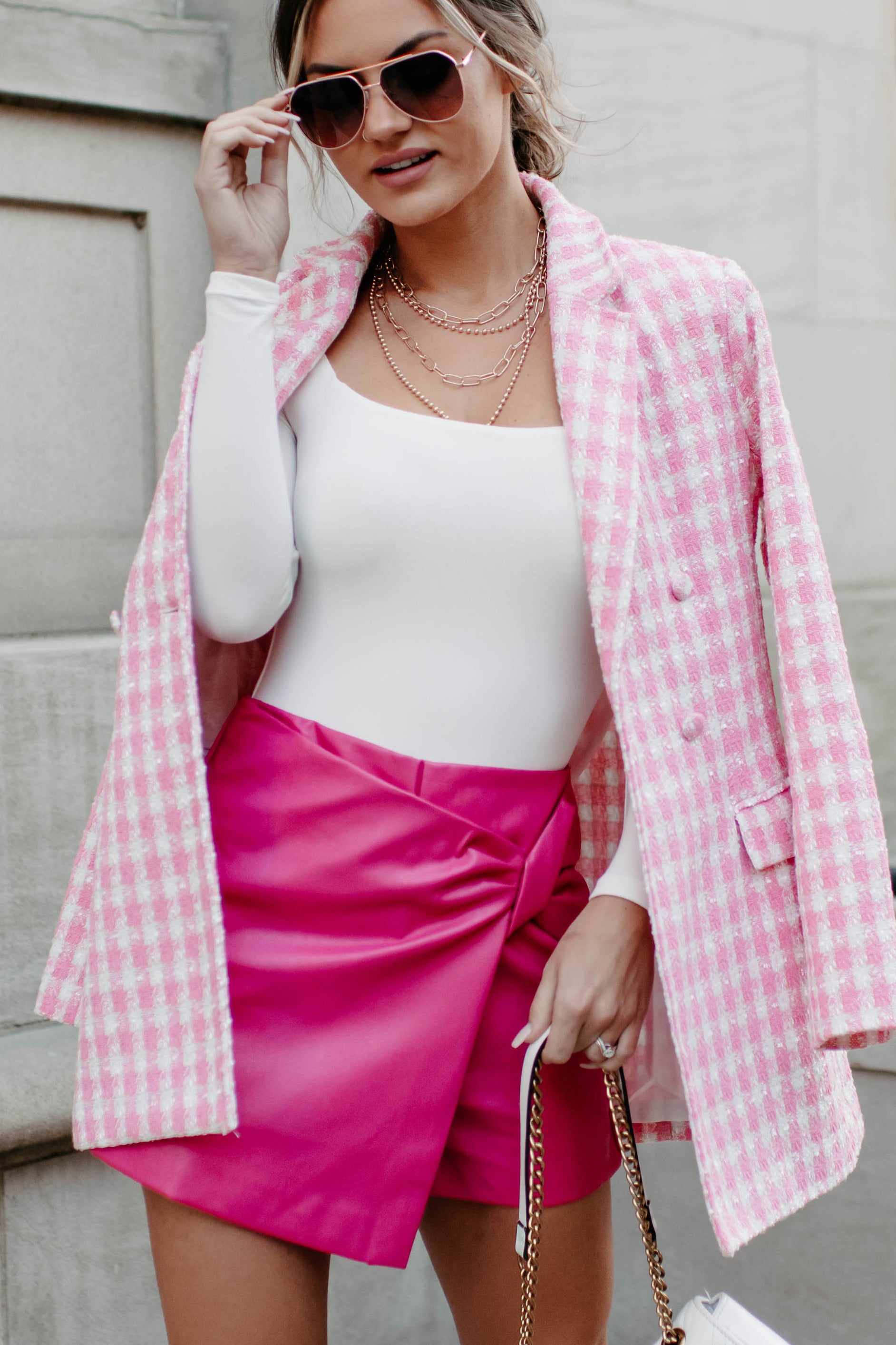 It's Called Fashion Babe Blazer (Pink) - NanaMacs