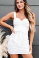 Loyal Til The End Mini Dress (Ivory) - NanaMacs