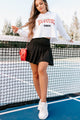 Stylish Contender NanaMacs Original Pleated Tennis Skirt (Black) - NanaMacs