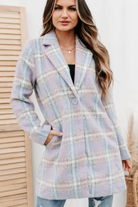 Cutest Quality Plaid Jacket (Blue/Pink/White) - NanaMacs