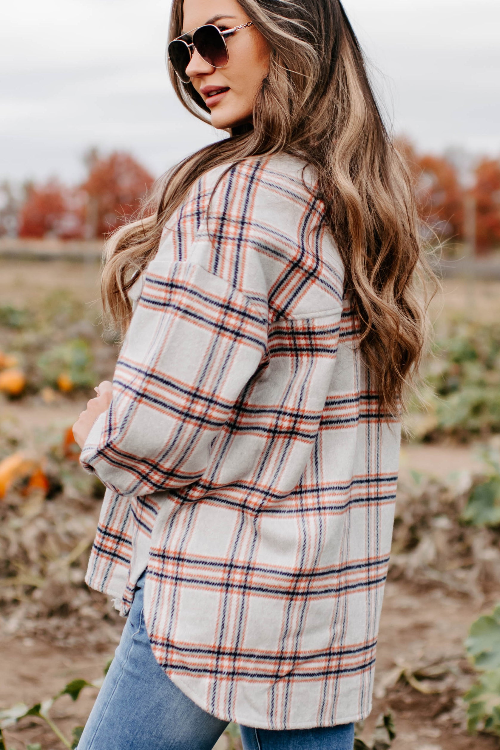 Keep On Plaid Shacket (Beige) - NanaMacs