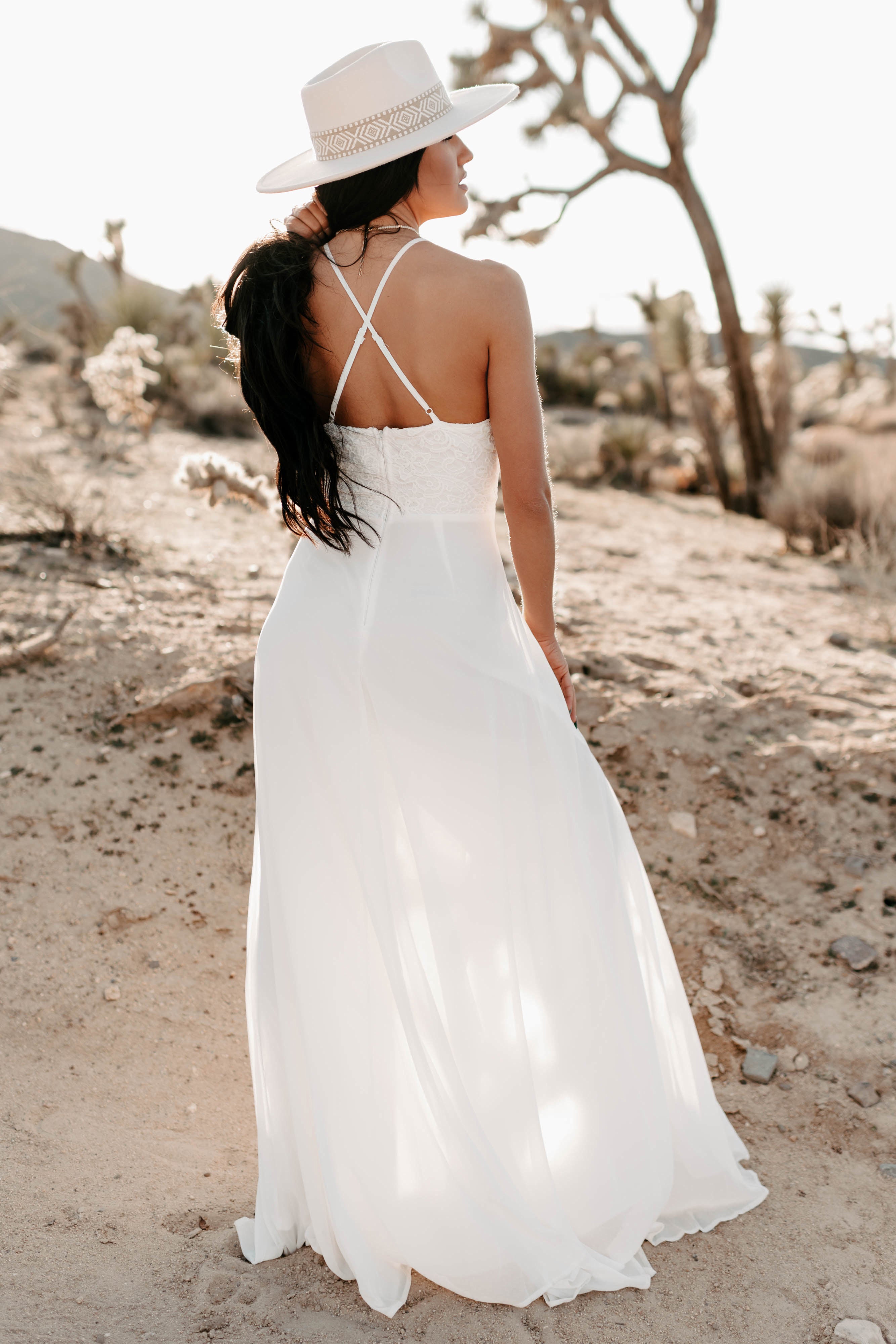 Heavenly hues white maxi dress best sale