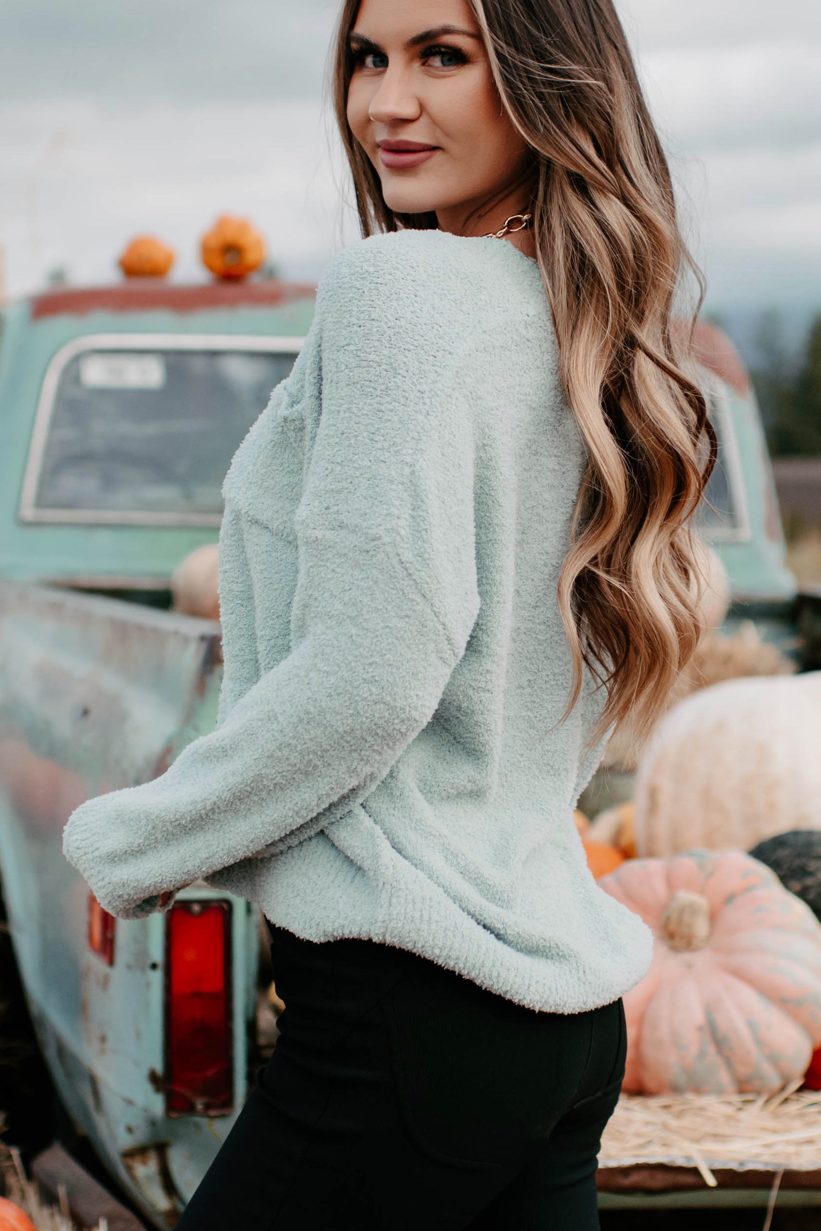 Chenille v neck on sale sweater