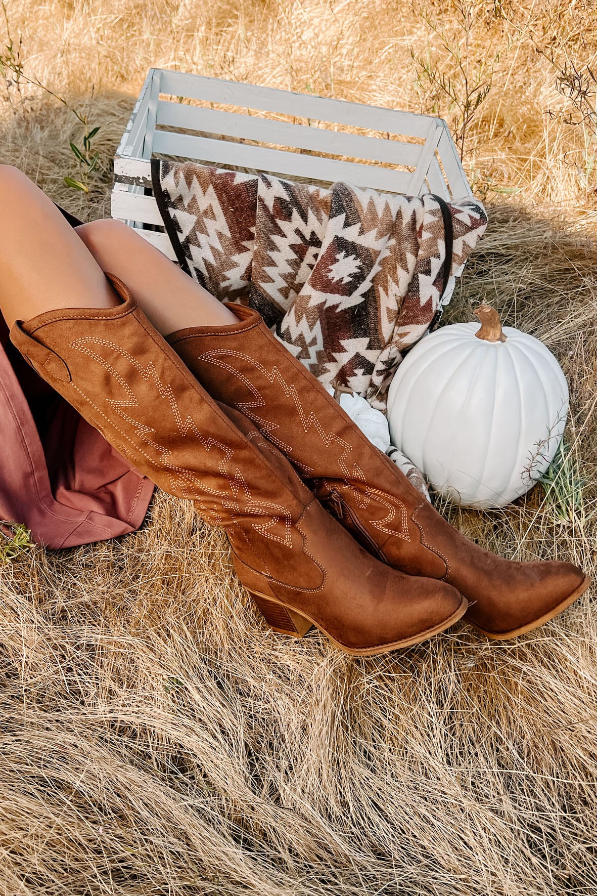 Kicking Up Some Dirt Chinese Laundry Western Boot Brown NanaMacs