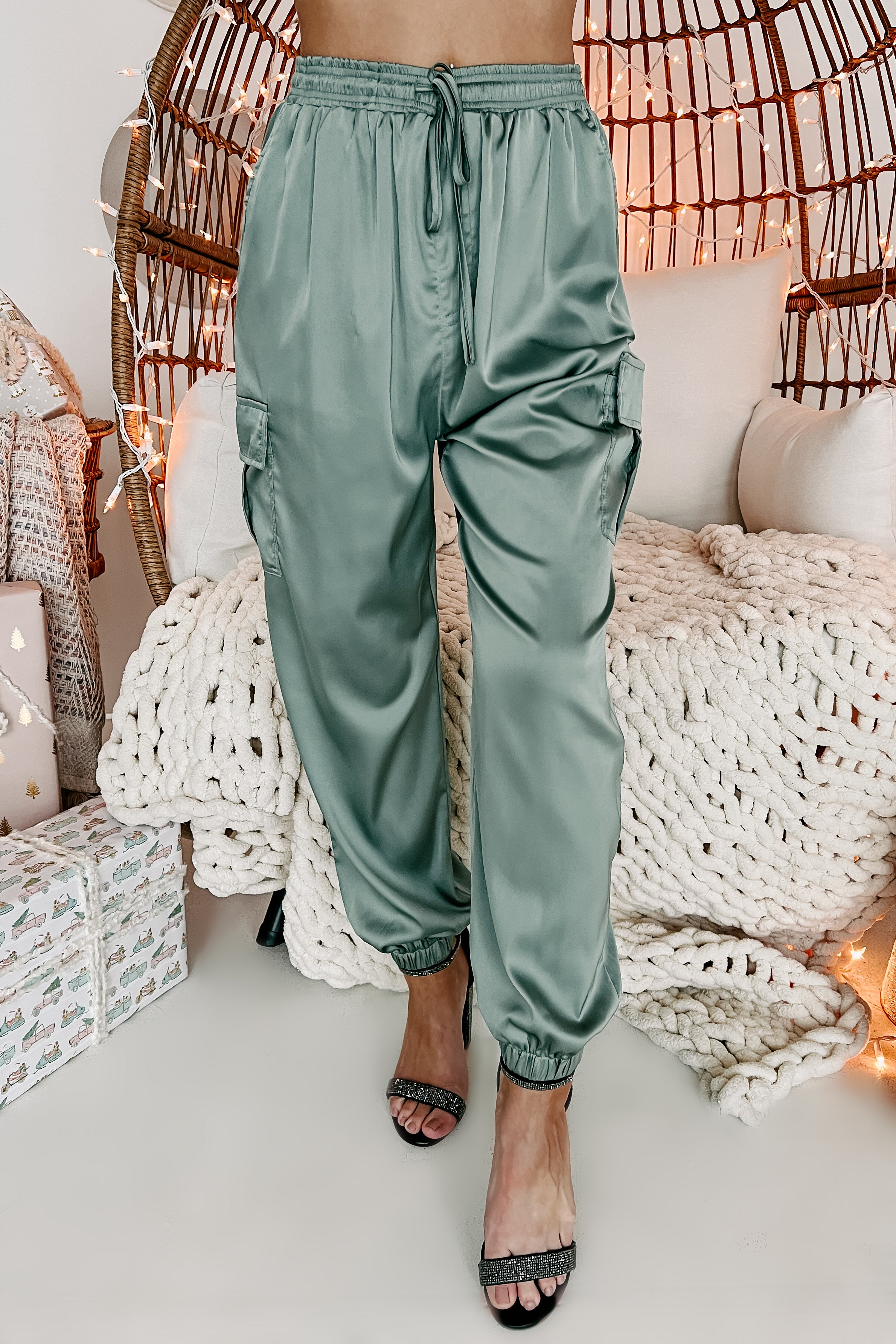 Satin jogger pajamas hot sale