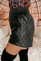 Higher Class Faux Leather Shorts (Black) - NanaMacs
