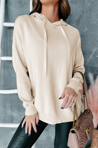 Forever In Style Hooded Long Sleeve Top (Cream) - NanaMacs