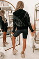 Aero Faux Leather Hooded Zip-Up Jacket (Black) - NanaMacs