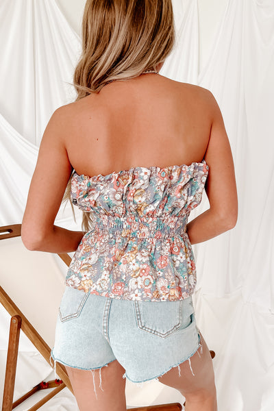 Feel A Certain Way Cropped Floral Tube Top (Lavender) - NanaMacs