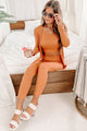 Everything And More Ribbed 3-Piece Set (Apricot) - NanaMacs