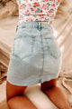 Stay Ready Denim Skirt (Light Denim) - NanaMacs