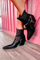 Freedom Rider Billini Western Ankle Boots (Black) - NanaMacs