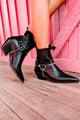 Freedom Rider Billini Western Ankle Boots (Black) - NanaMacs