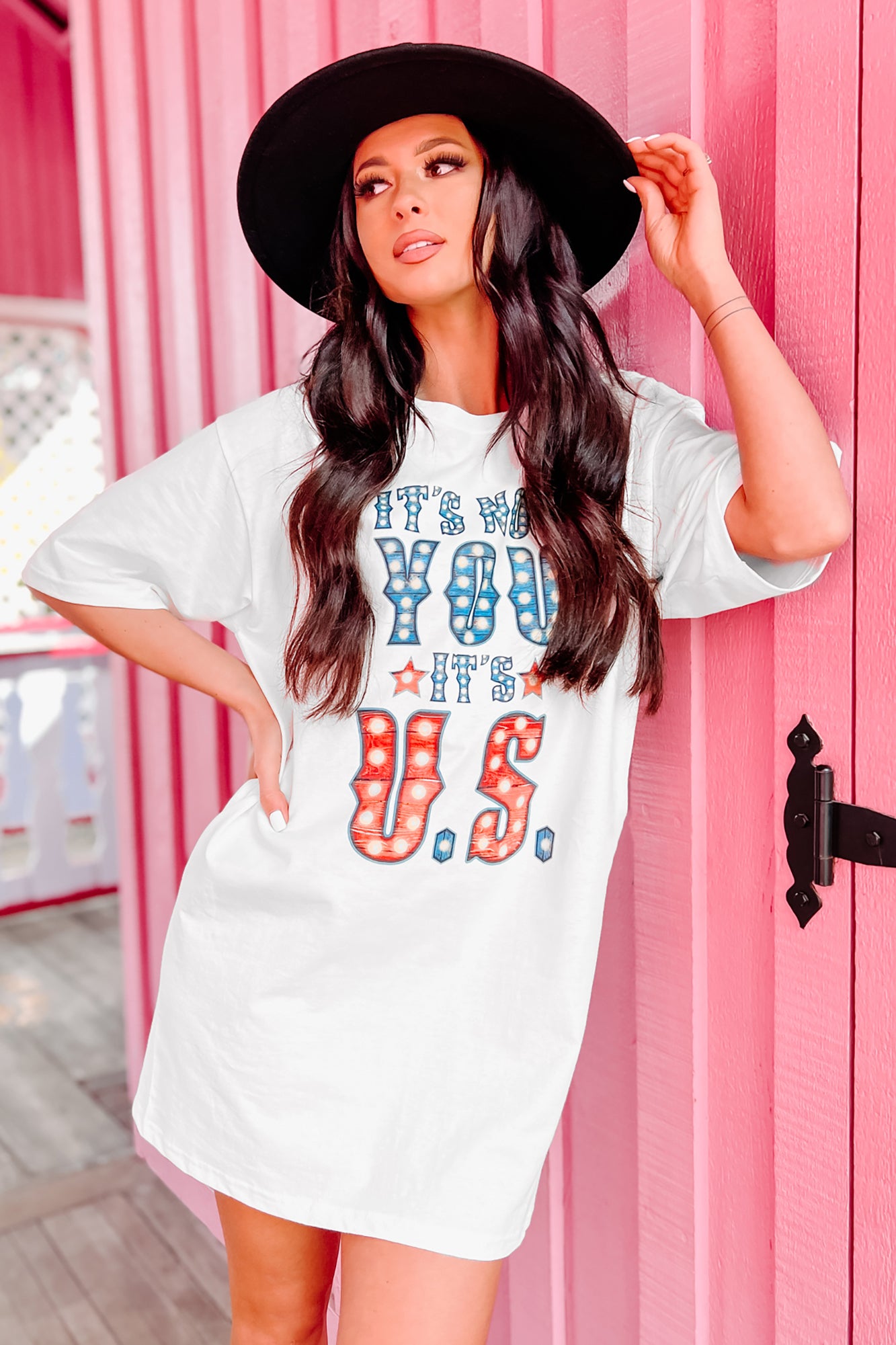 "It's Not You It's U.S." Graphic T-Shirt (White) - Print On Demand - NanaMacs