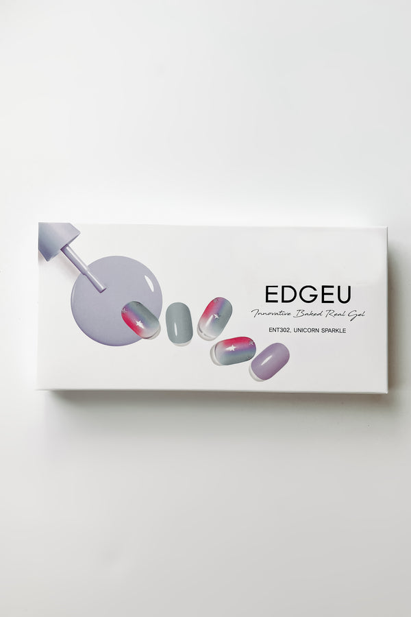 EDGEU Baked Gel Fingernail Stickers (Unicorn Sparkle) - NanaMacs