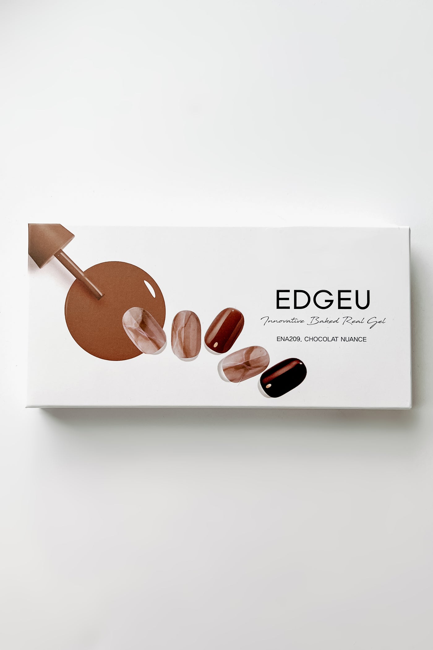 EDGEU Baked Gel Fingernail Stickers (Chocolate Nuance) - NanaMacs