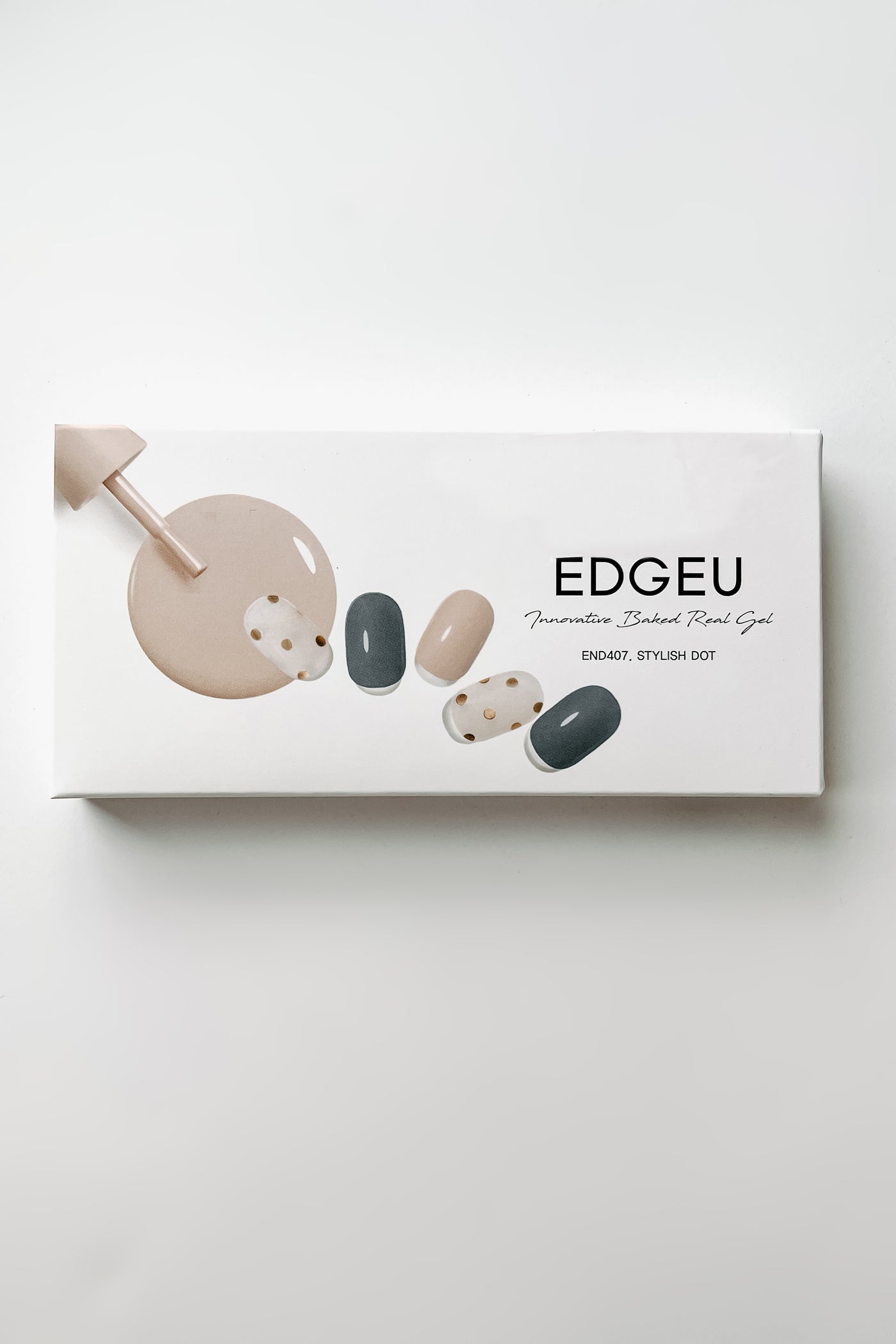 EDGEU Baked Gel Fingernail Stickers (Stylish Dot) - NanaMacs