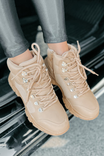 Aspen Adventures Lace-Up Boots (Nude) - NanaMacs