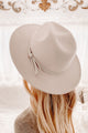 Simple Euphoria Felt Fedora Hat (Ivory) - NanaMacs