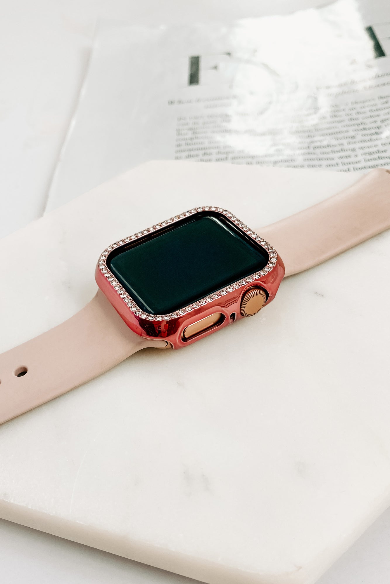 Bringing The Bling Rhinestone Apple Watch Case (Rose Gold) - NanaMacs