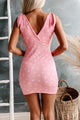 Camila Floral Tie-Shoulder Mini Dress (Pink) - NanaMacs