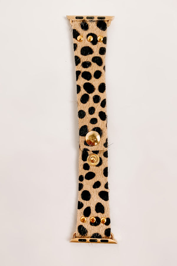 Fur All Time Faux Fur Apple Watch Band (Snow Leopard) - NanaMacs