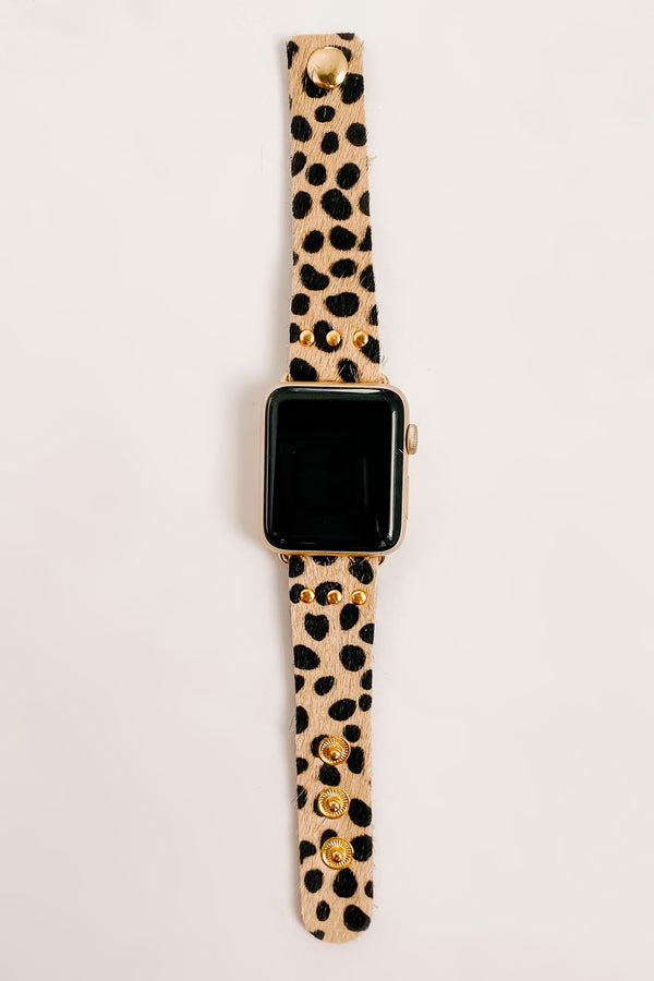 Fur All Time Faux Fur Apple Watch Band (Snow Leopard) - NanaMacs