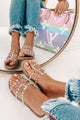 No Promises Studded Sandals (Clear) - NanaMacs