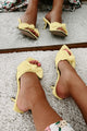 Pretty In Prague Knotted Heels (Yellow) - NanaMacs