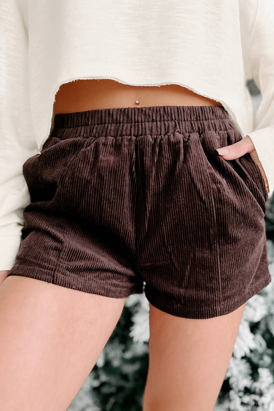 Acceptable Compromise Corduroy Shorts (Dark Chocolate) - NanaMacs