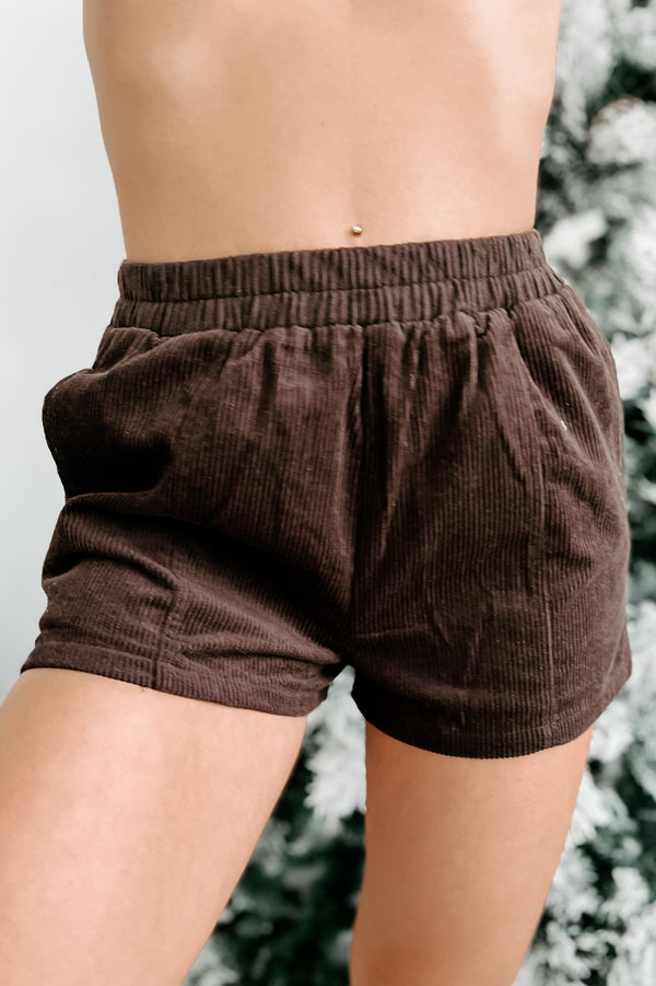 Acceptable Compromise Corduroy Shorts (Dark Chocolate) - NanaMacs