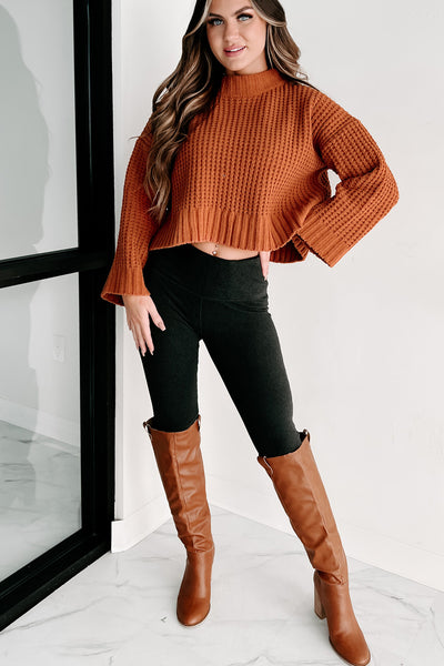Holiday Steal- Style Conscious Chunky Knit Sweater (Camel) - NanaMacs