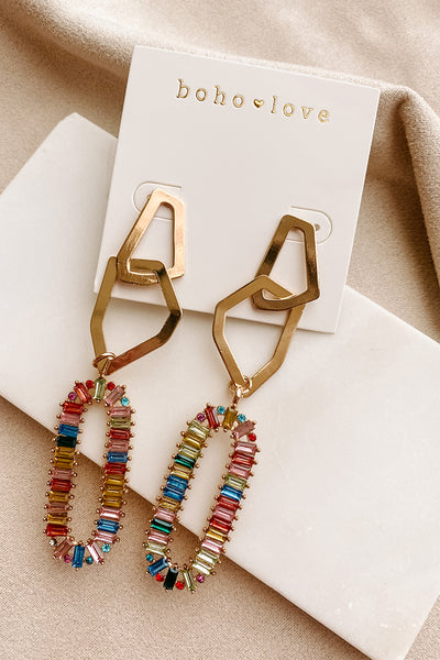 Crazy Talk Dangle Earring (Multi) - NanaMacs