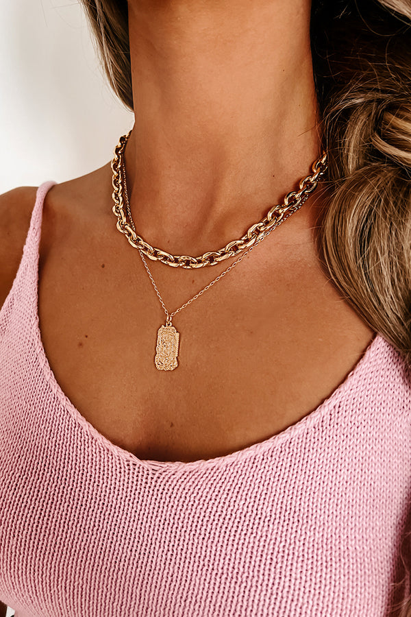 Beachy Keen Layered Necklace (Gold) - NanaMacs