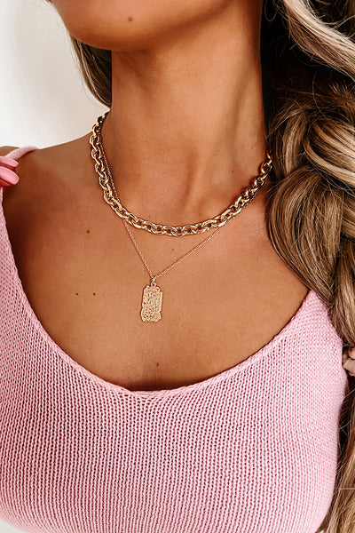 Beachy Keen Layered Necklace (Gold) - NanaMacs