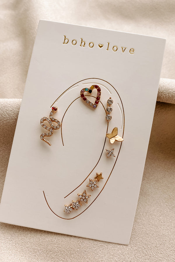 Breaking Wild Stud Earring Set (Multi) - NanaMacs