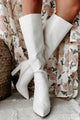 Milla Knee High Billini Boots (Ivory Scale) - NanaMacs