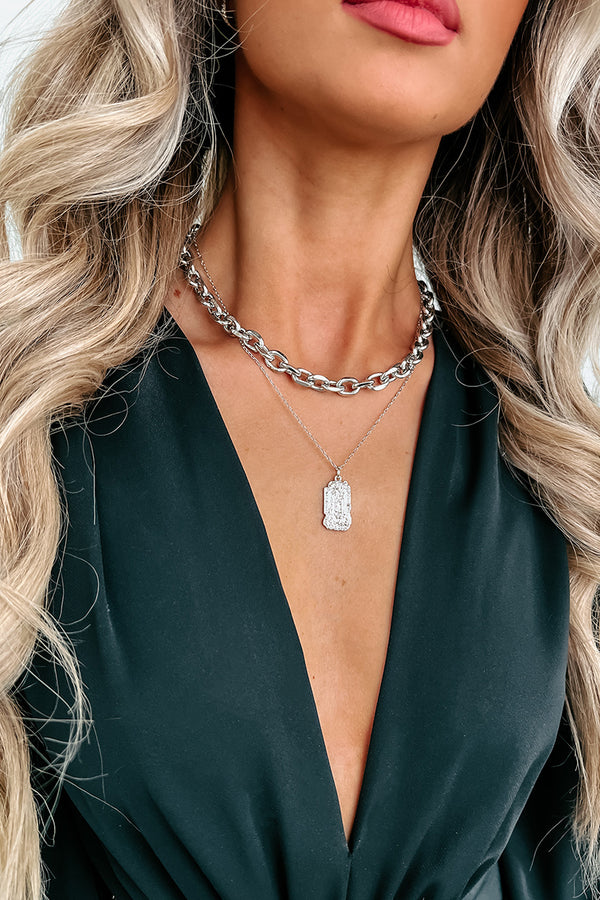 Beachy Keen Layered Necklace (Silver) - NanaMacs