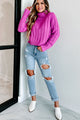 Wind Down Turtleneck Sweater (Orchid) - NanaMacs