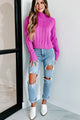 Wind Down Turtleneck Sweater (Orchid) - NanaMacs