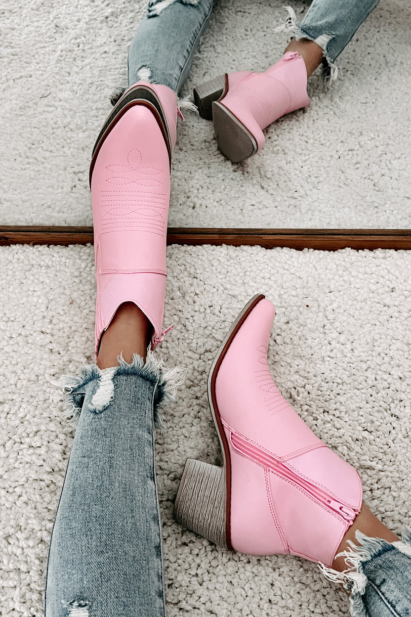 Getting Wild Western Style Bootie (Pink) · NanaMacs