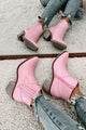 Getting Wild Western Style Bootie (Pink) - NanaMacs